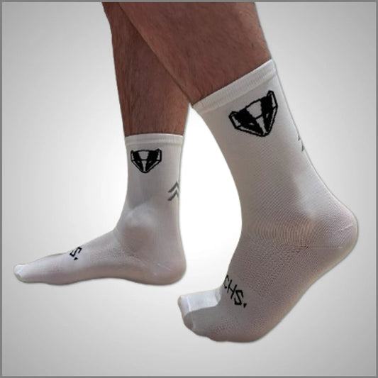 DACHS Unisex Cycling Socks – White