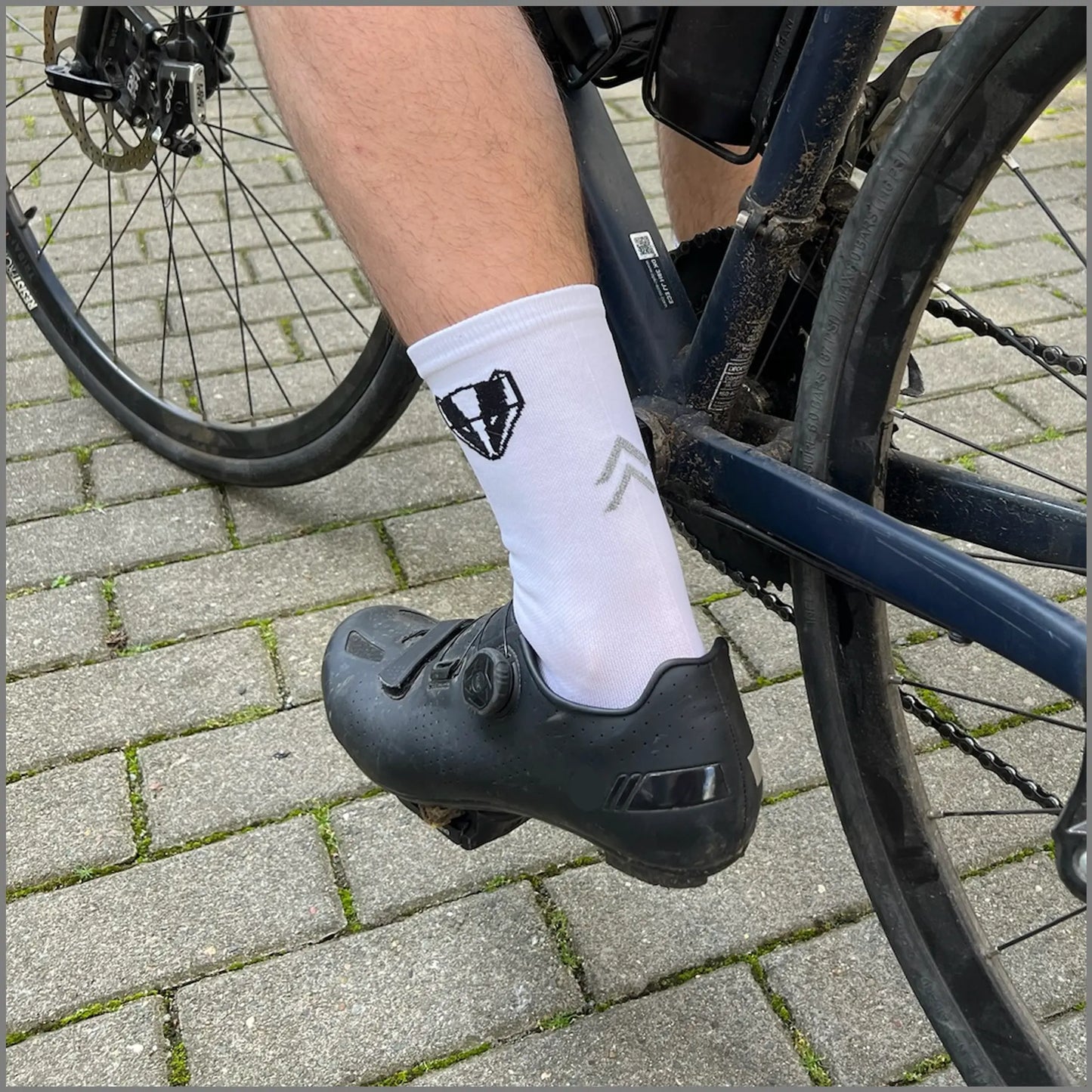 DACHS Unisex Cycling Socks – White