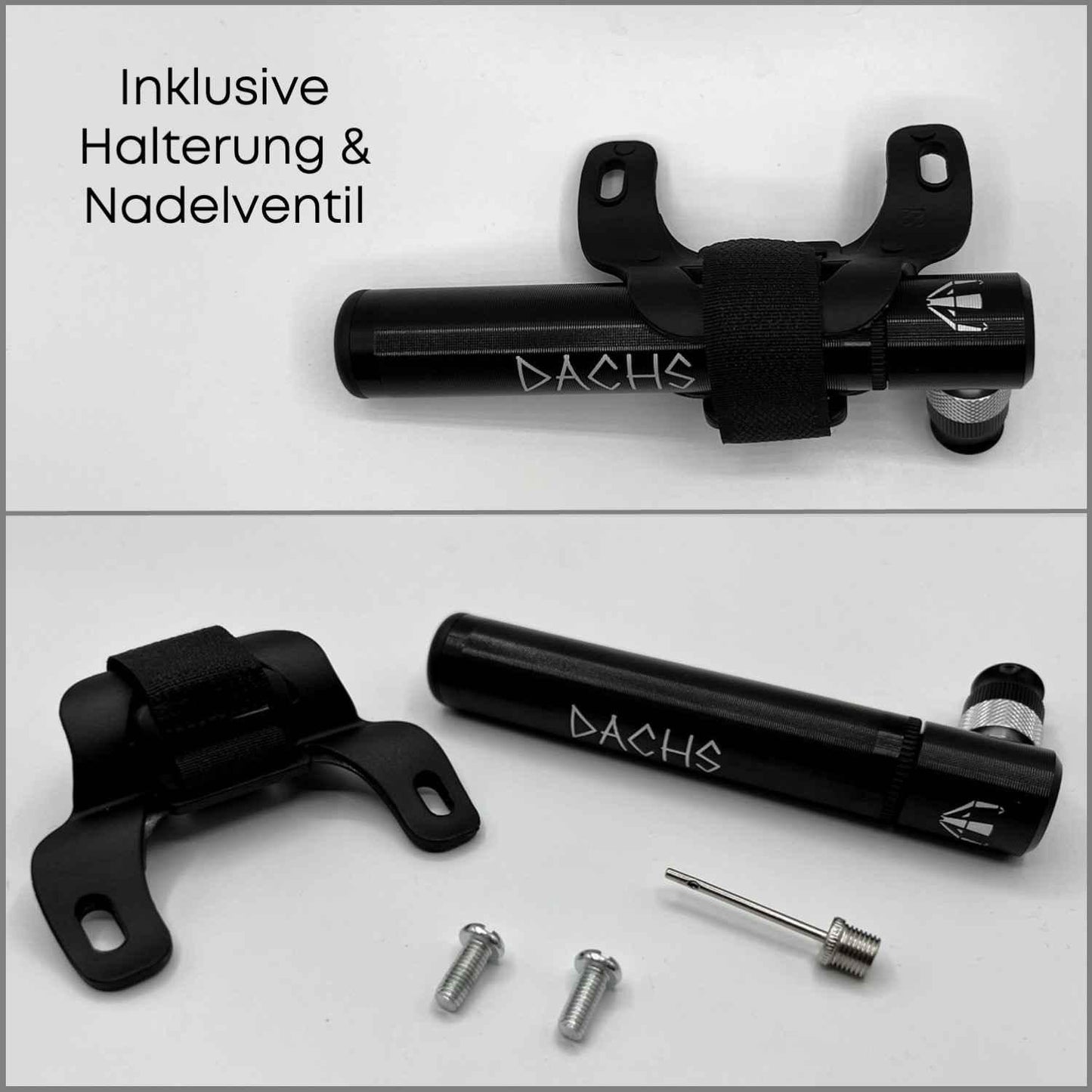 DACHS Mini Bike Pump - High Pressure Bicycle Pump with Bracket DACHS Road-cycling - Radsport