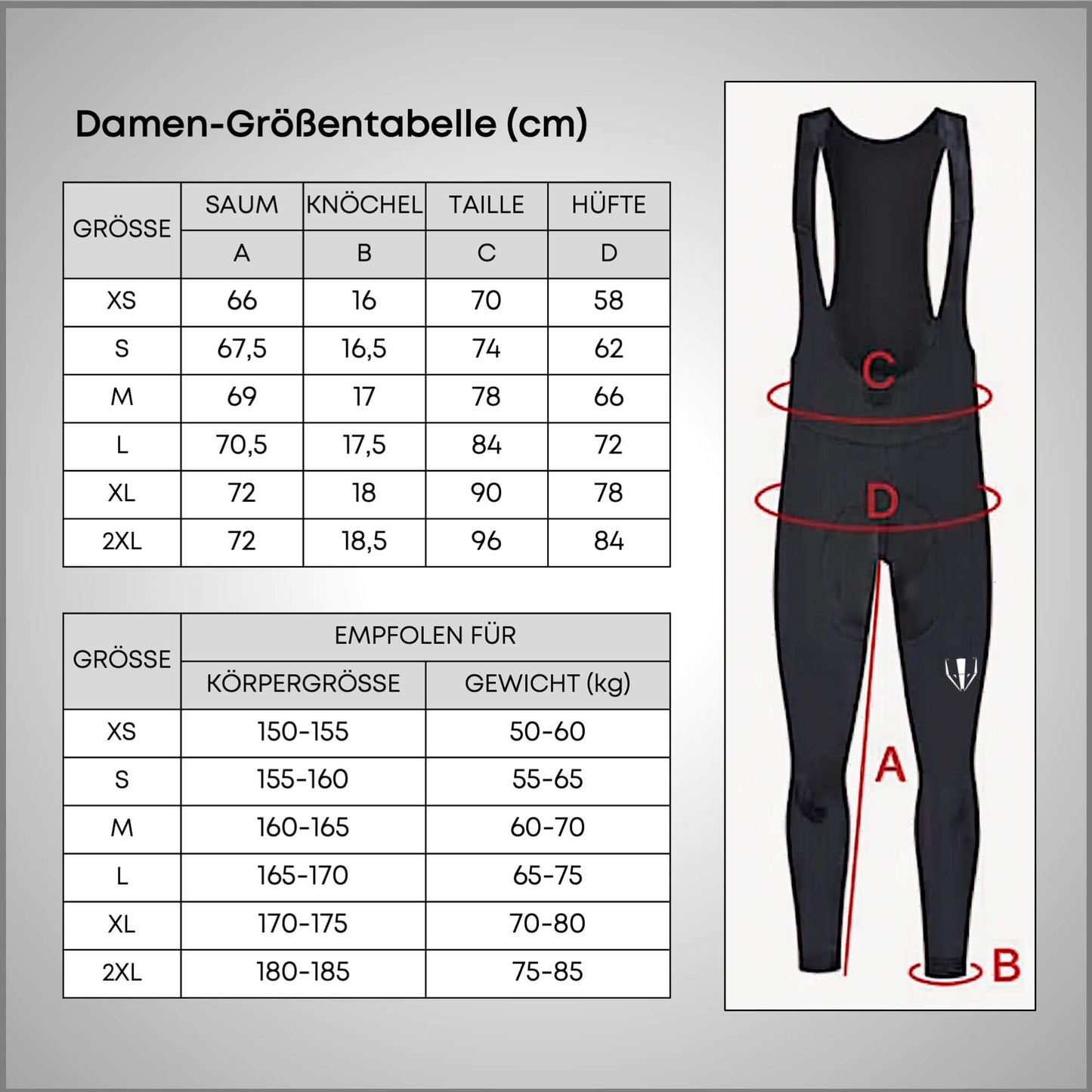 DACHS Winter Cycling Trousers (Womens) - Insulated Bib-Trousers