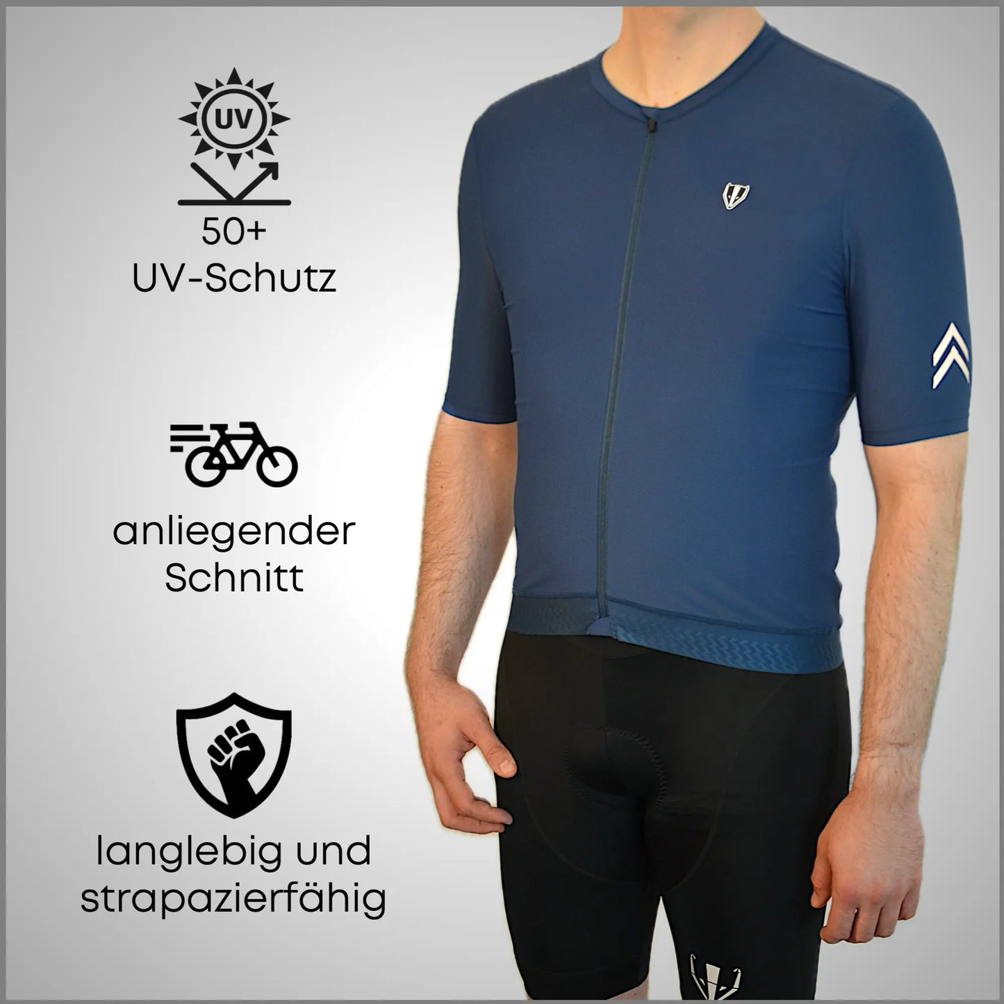 DACHS Radtrikot (Herren) – Kurzarm – Blau