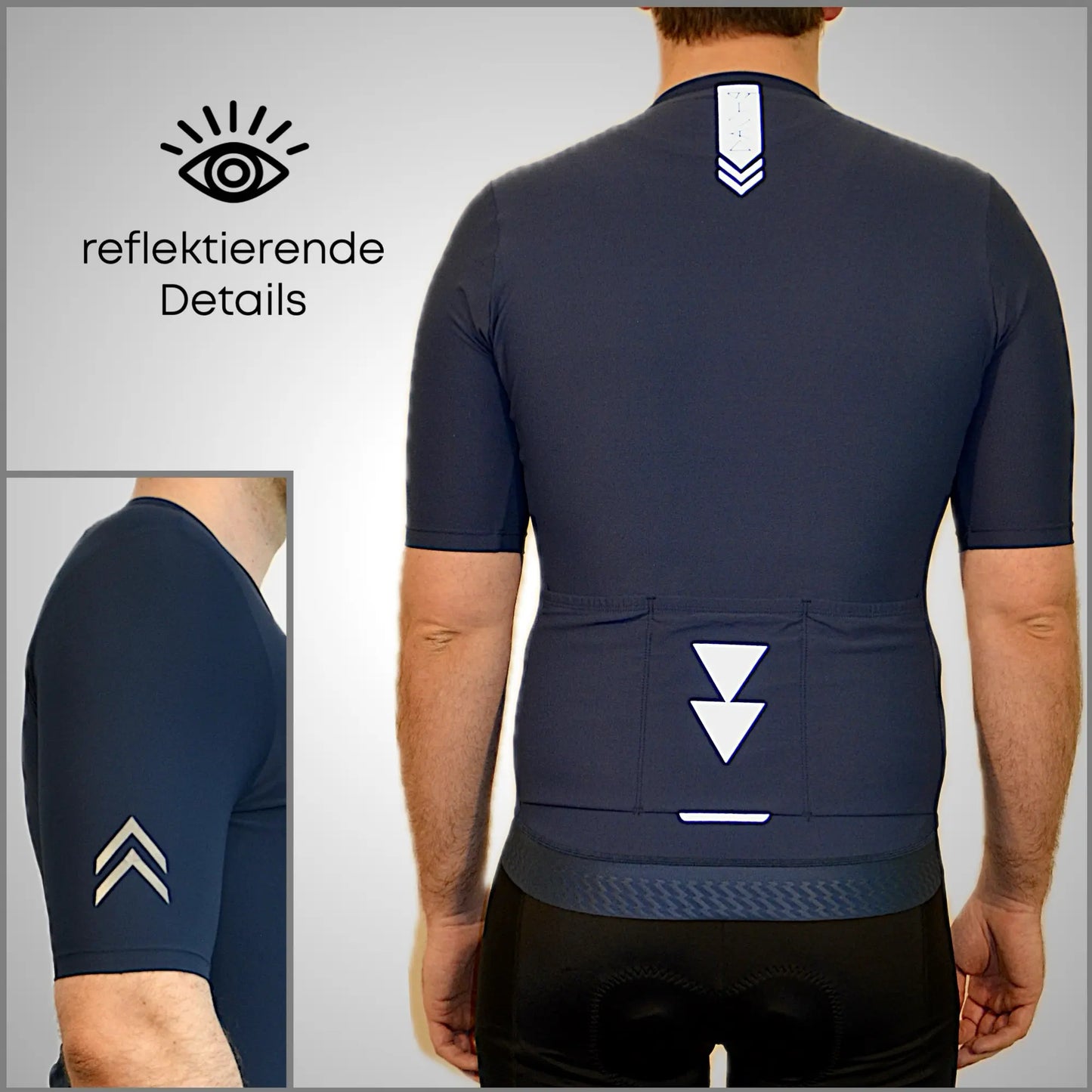 DACHS Radtrikot (Herren) – Kurzarm – Blau