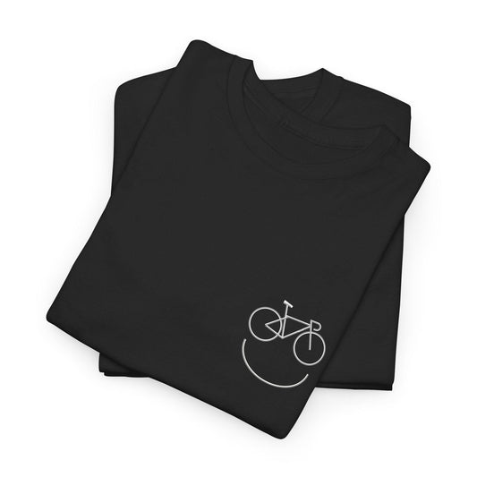 Unisex Casual Tee - Happy Bike Printify Road-cycling - Radsport