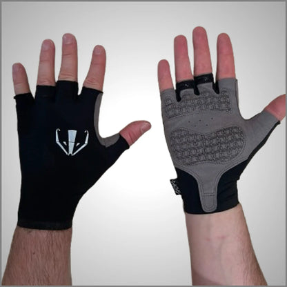 DACHS Unisex Kurzfinger-Handschuhe - Schwarz