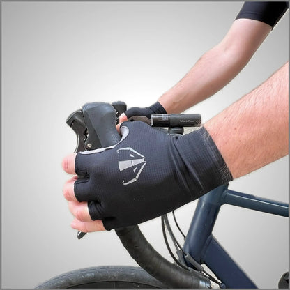 DACHS Unisex Kurzfinger-Handschuhe - Schwarz