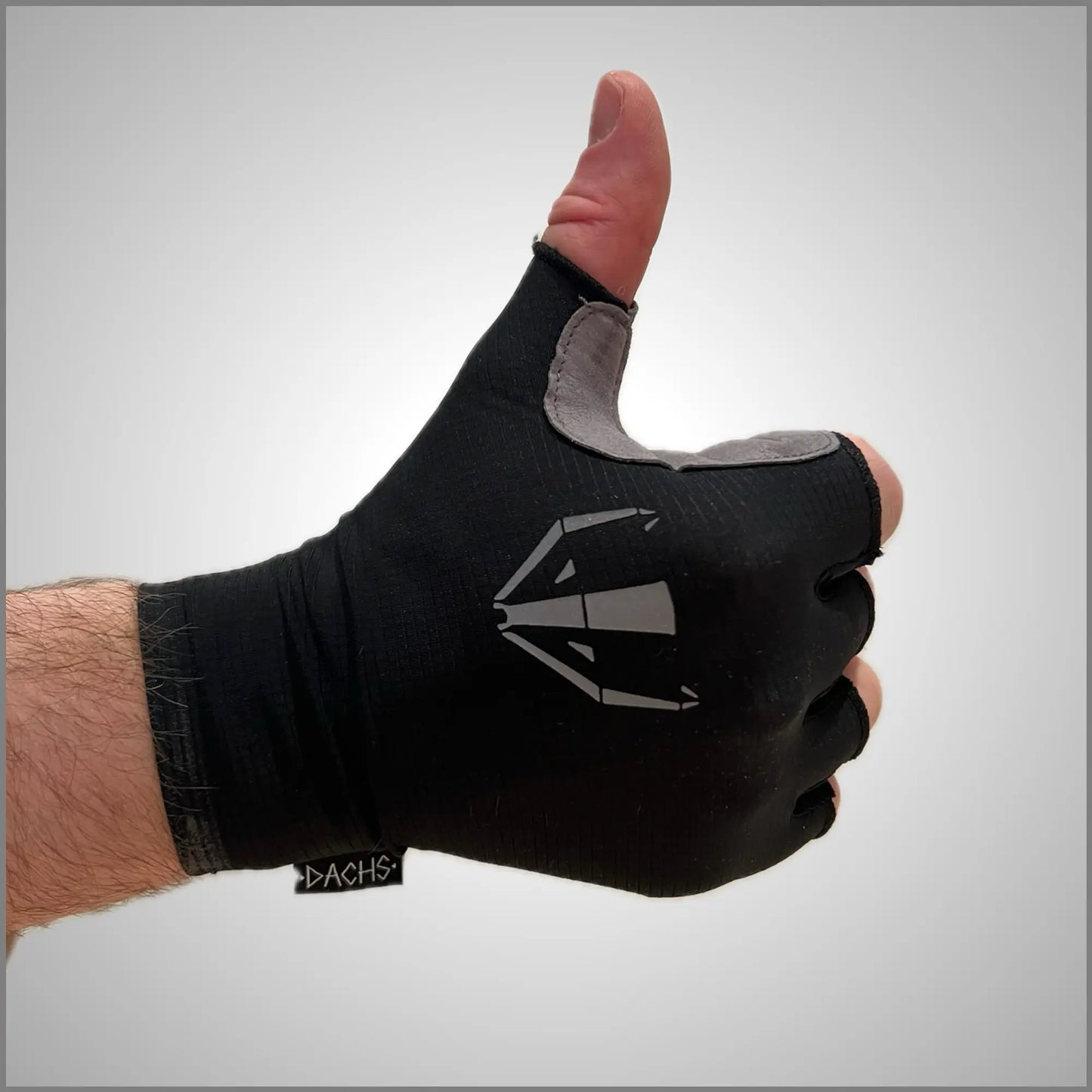 DACHS Unisex Half-Finger Gloves - Black