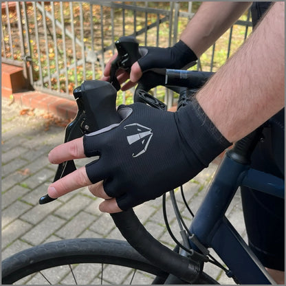 DACHS Unisex Kurzfinger-Handschuhe - Schwarz