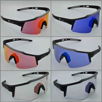 DACHS Photochromic Sunglasses - Self-Tinting UV400 Unisex Cycling Glasses - Red/Blue DACHS Road-cycling - Radsport