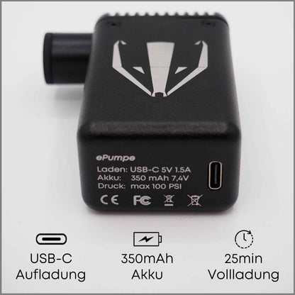 DACHS ePumpe - Mini Electric Bicycle Pump DACHS Road-cycling - Radsport