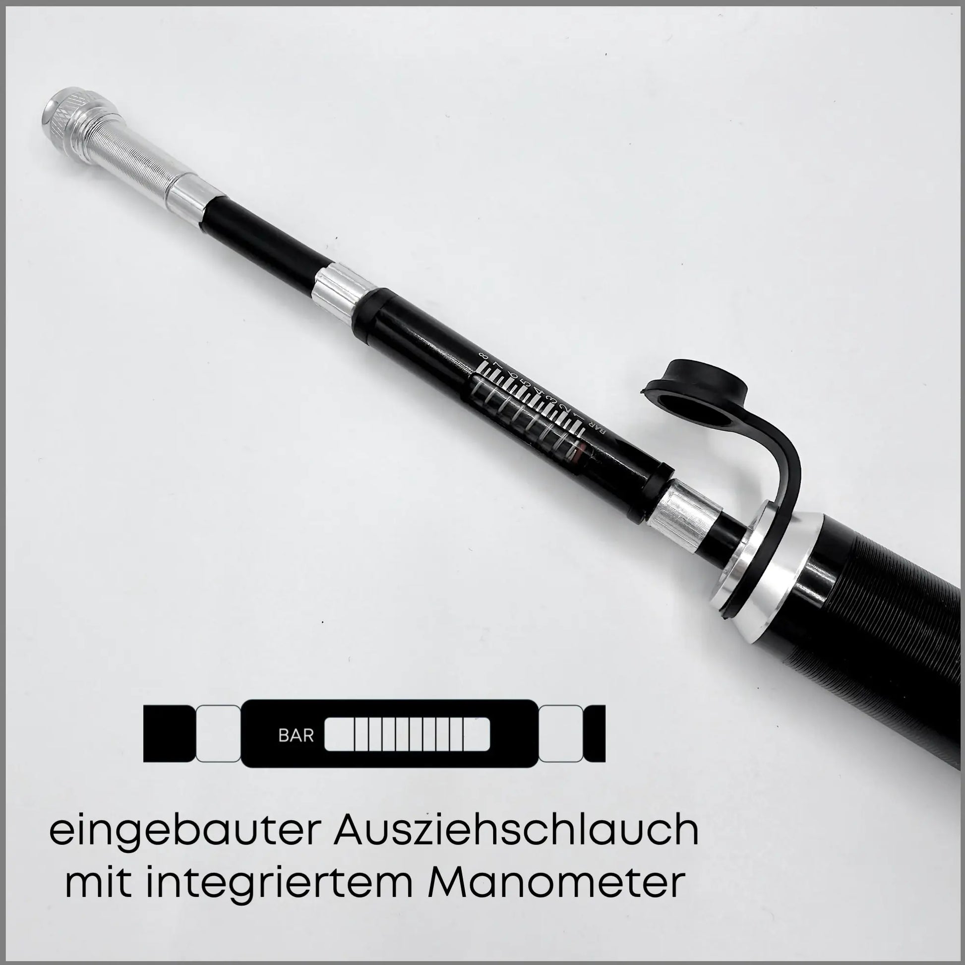 fahrradpumpe mit druckanzeige DACHS Gravel-Pumpe mit Manometer – Kompakte Fahrradpumpe mit Druckanze – Dachs Sport