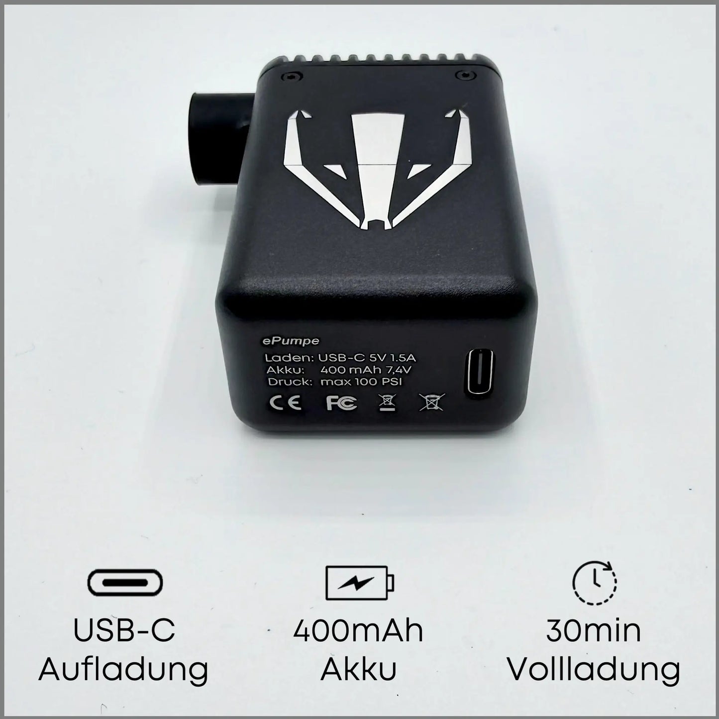 DACHS ePumpe – Smart Mini Elektrische Fahrradpumpe