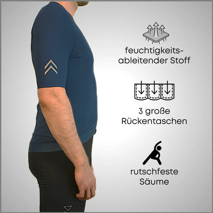 DACHS Radtrikot (Herren) – Kurzarm – Blau