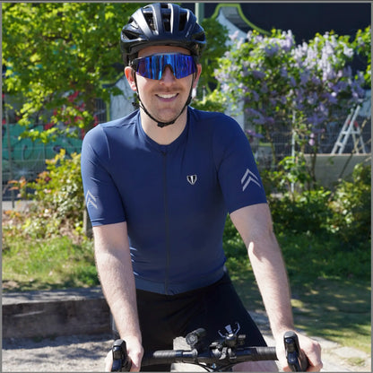 DACHS Radtrikot (Herren) – Kurzarm – Blau