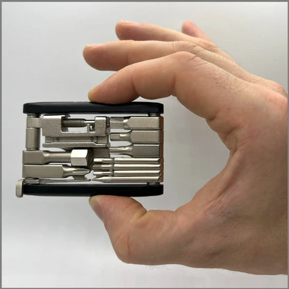 DACHS Mini Multitool with 18 Functions - 18-in-1 compact Bike-Tool