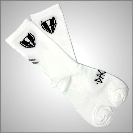 DACHS Unisex Cycling Socks – White