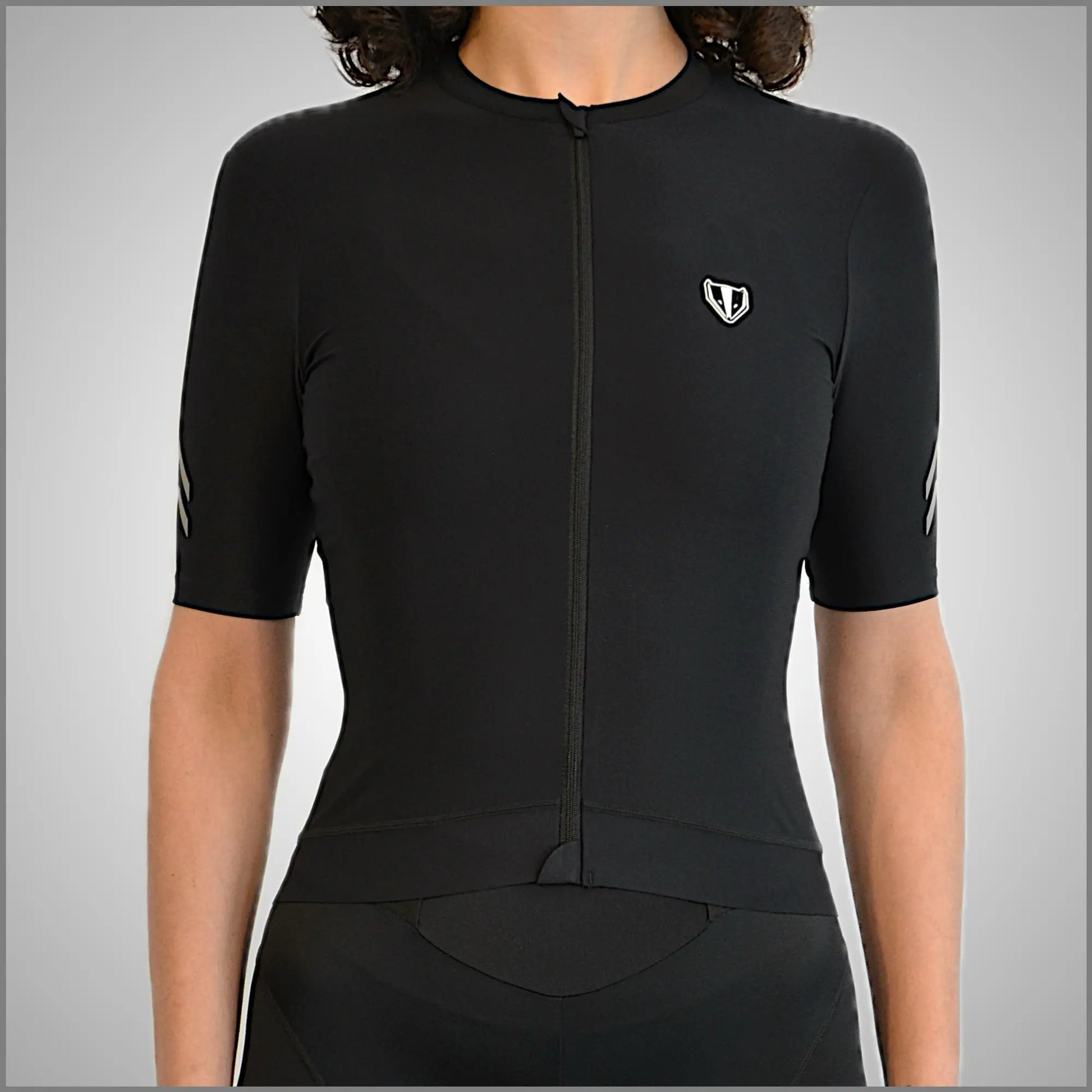 DACHS Radtrikot (Damen) – Kurzarm – Schwarz – Dachs Sport