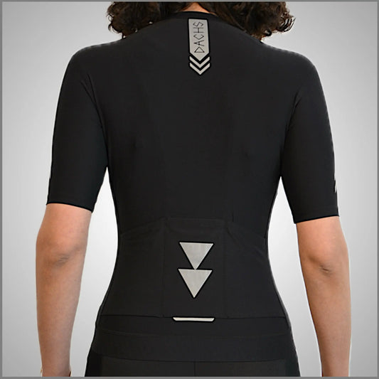 DACHS Radtrikot (Damen) – Kurzarm – Schwarz