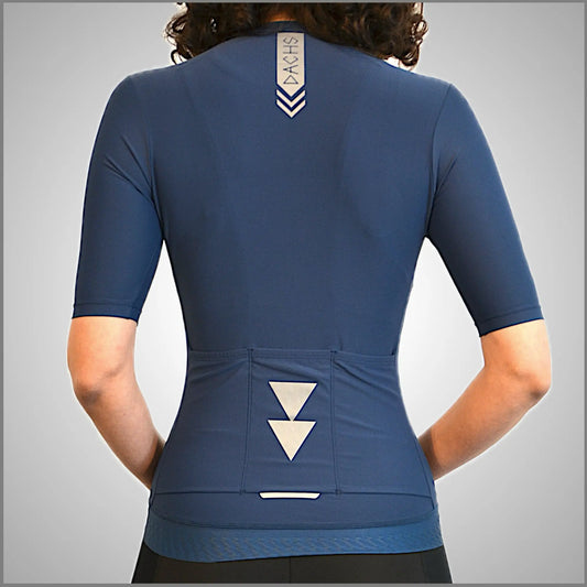 DACHS Radtrikot (Damen) – Kurzarm – Blau