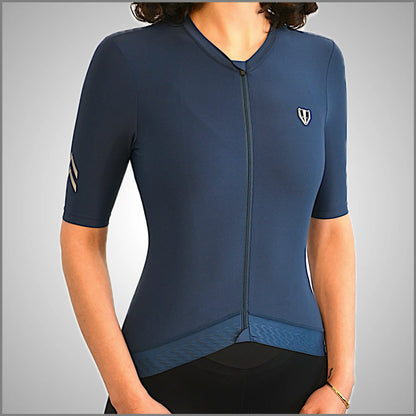 DACHS Radtrikot (Damen) – Kurzarm – Blau