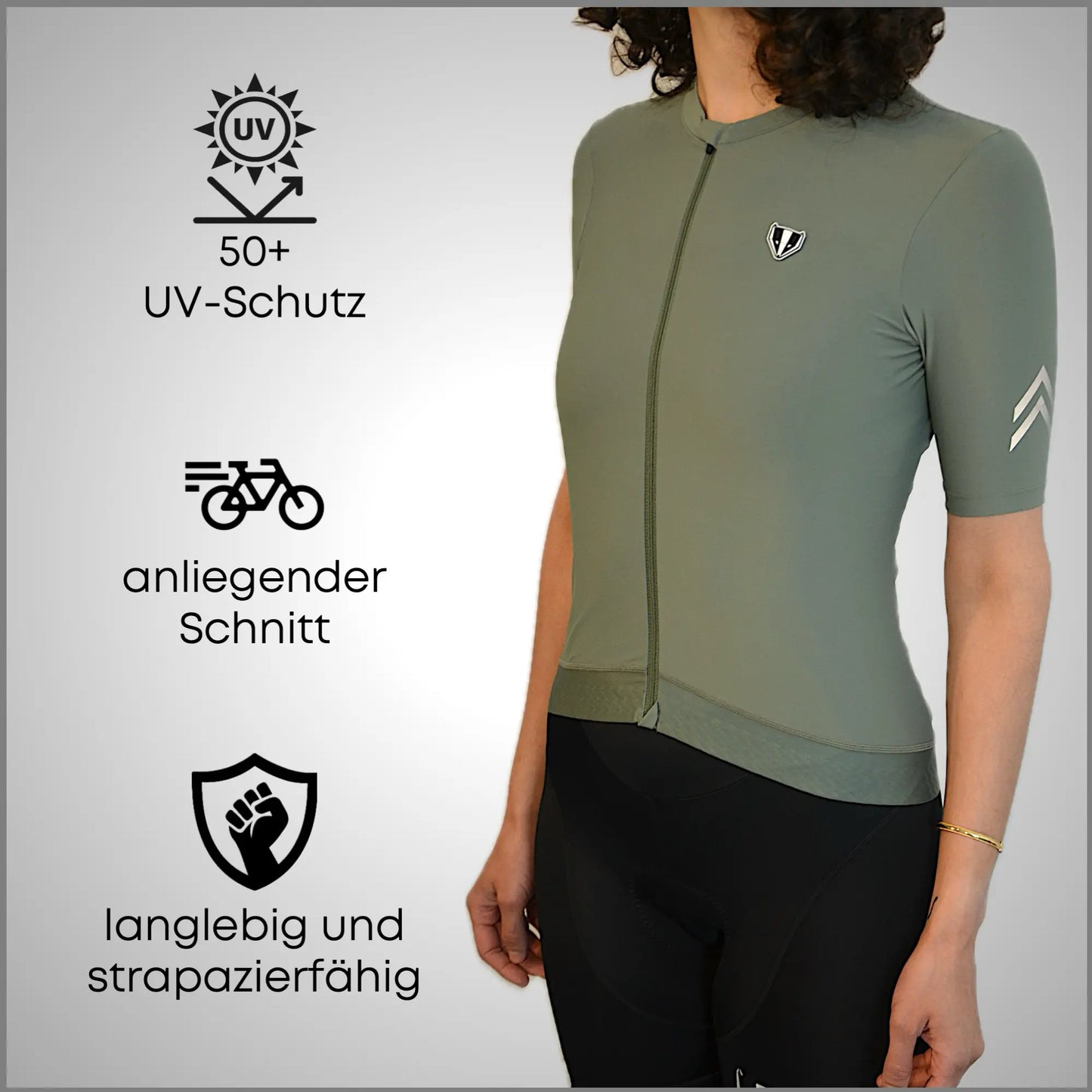 DACHS Radtrikot (Damen) – Kurzarm – Salbei
