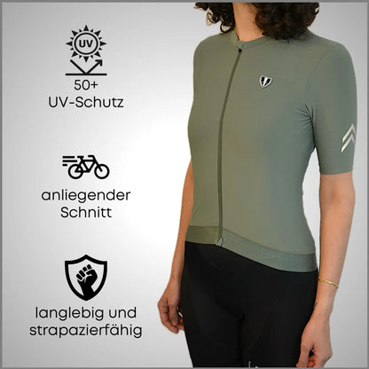 DACHS Radtrikot (Damen) – Kurzarm – Salbei