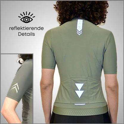 DACHS Radtrikot (Damen) – Kurzarm – Salbei