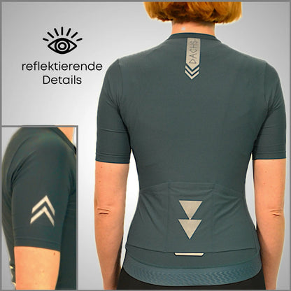 DACHS Radtrikot (Damen) – Kurzarm – Petrol