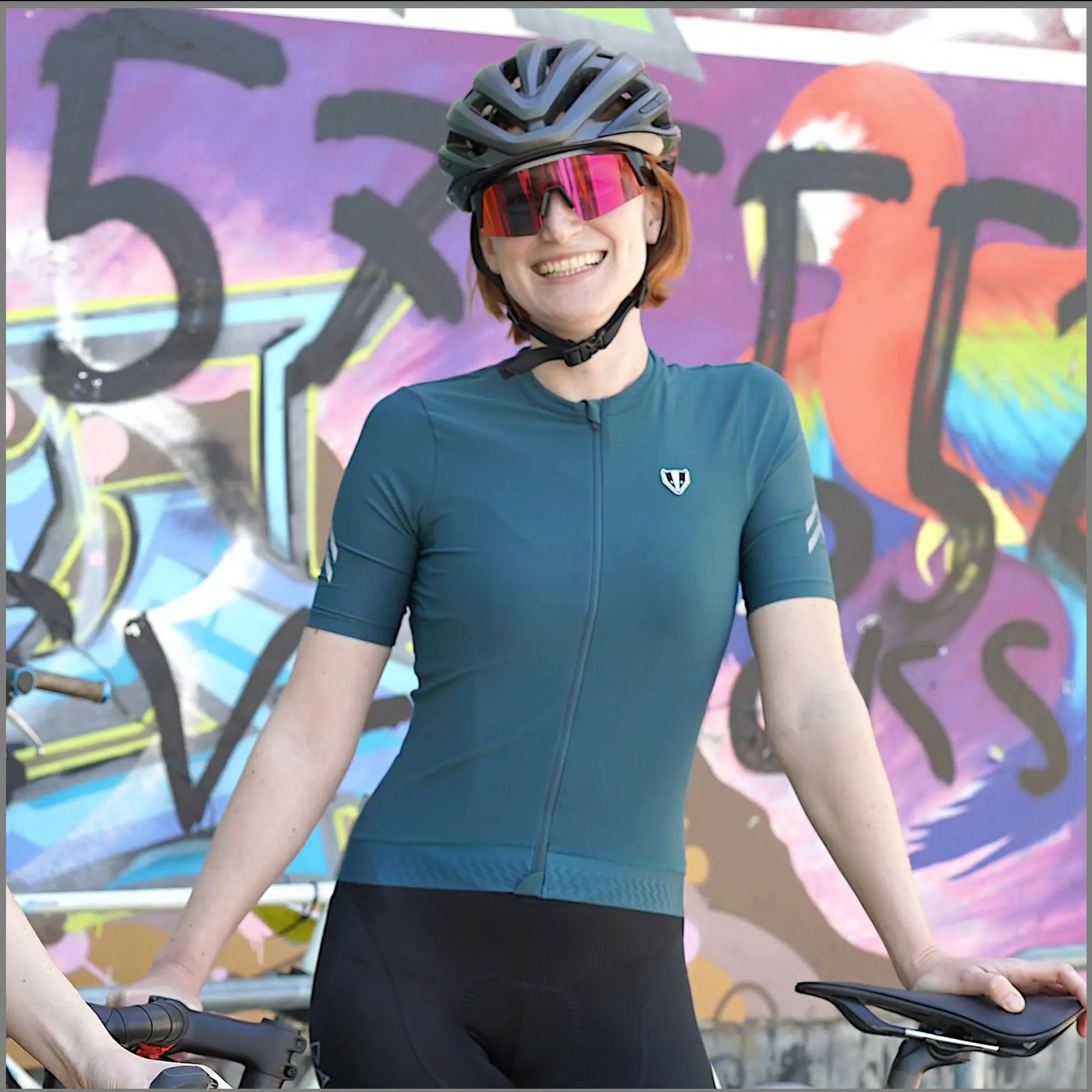 DACHS Radtrikot (Damen) – Kurzarm – Petrol – Dachs Sport