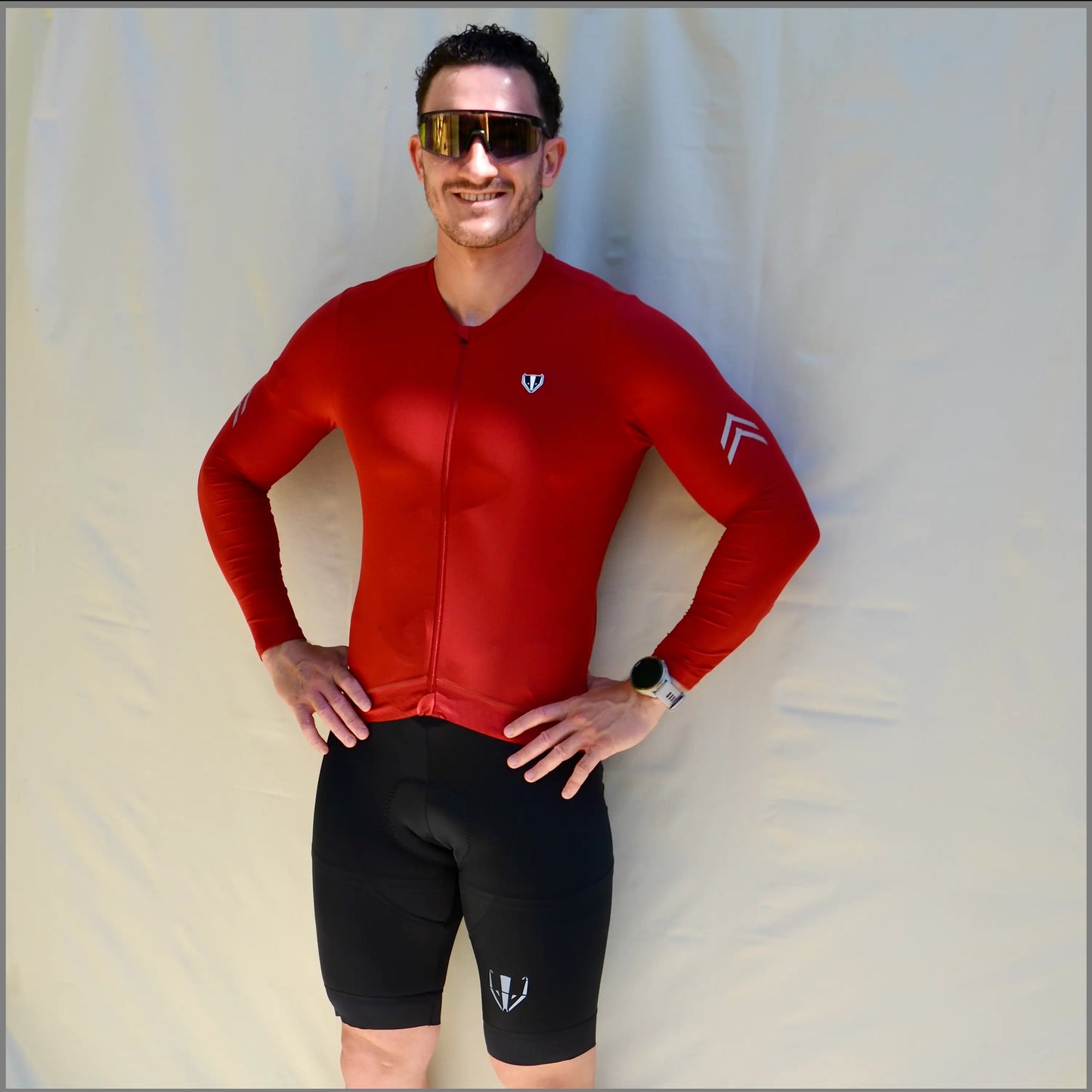 DACHS Cycling Long Jersey (Mens) – Long Sleeve – Red