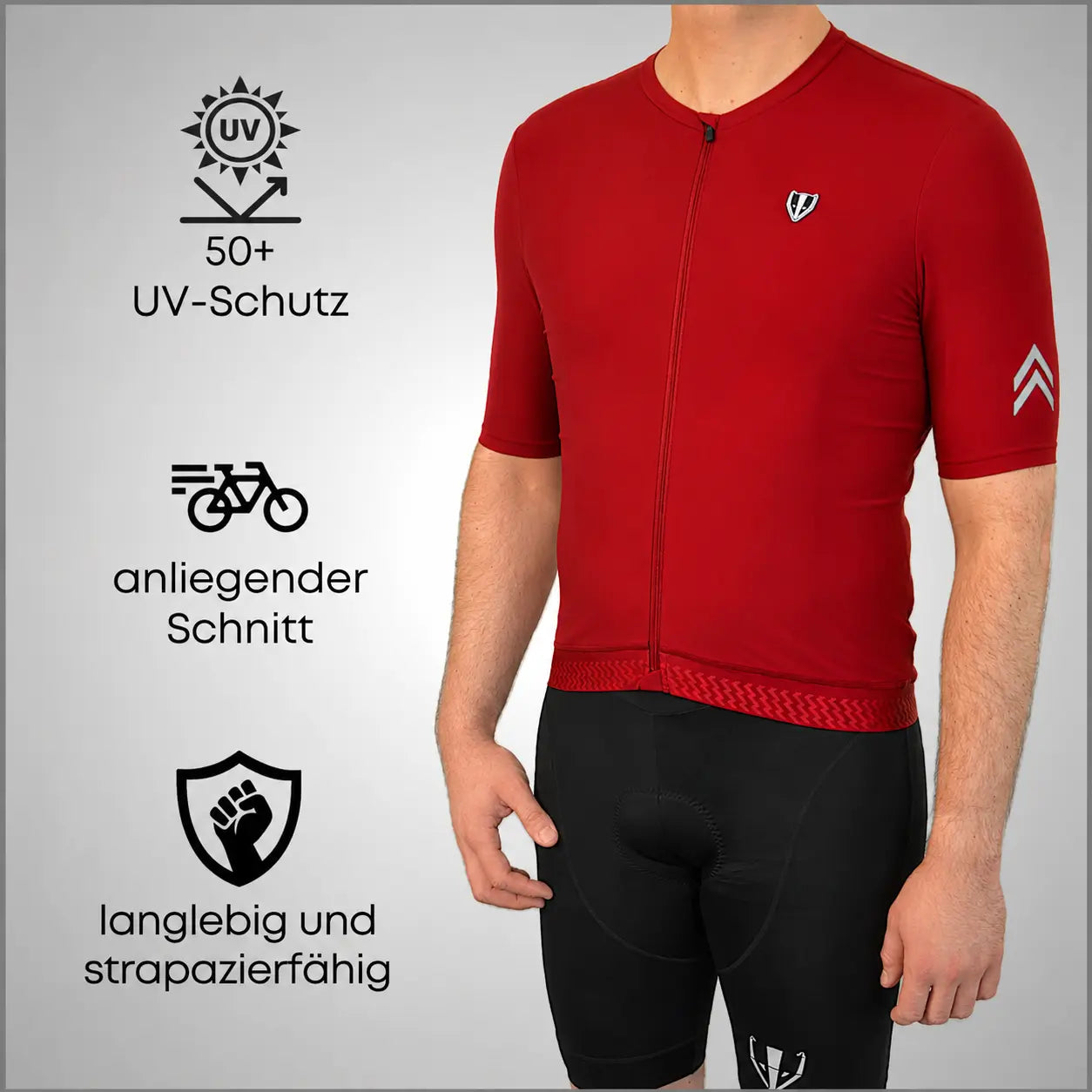 DACHS Cycling Jersey (Mens) – Short Sleeve – Red