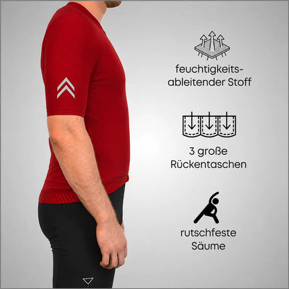 DACHS Cycling Jersey (Mens) – Short Sleeve – Red