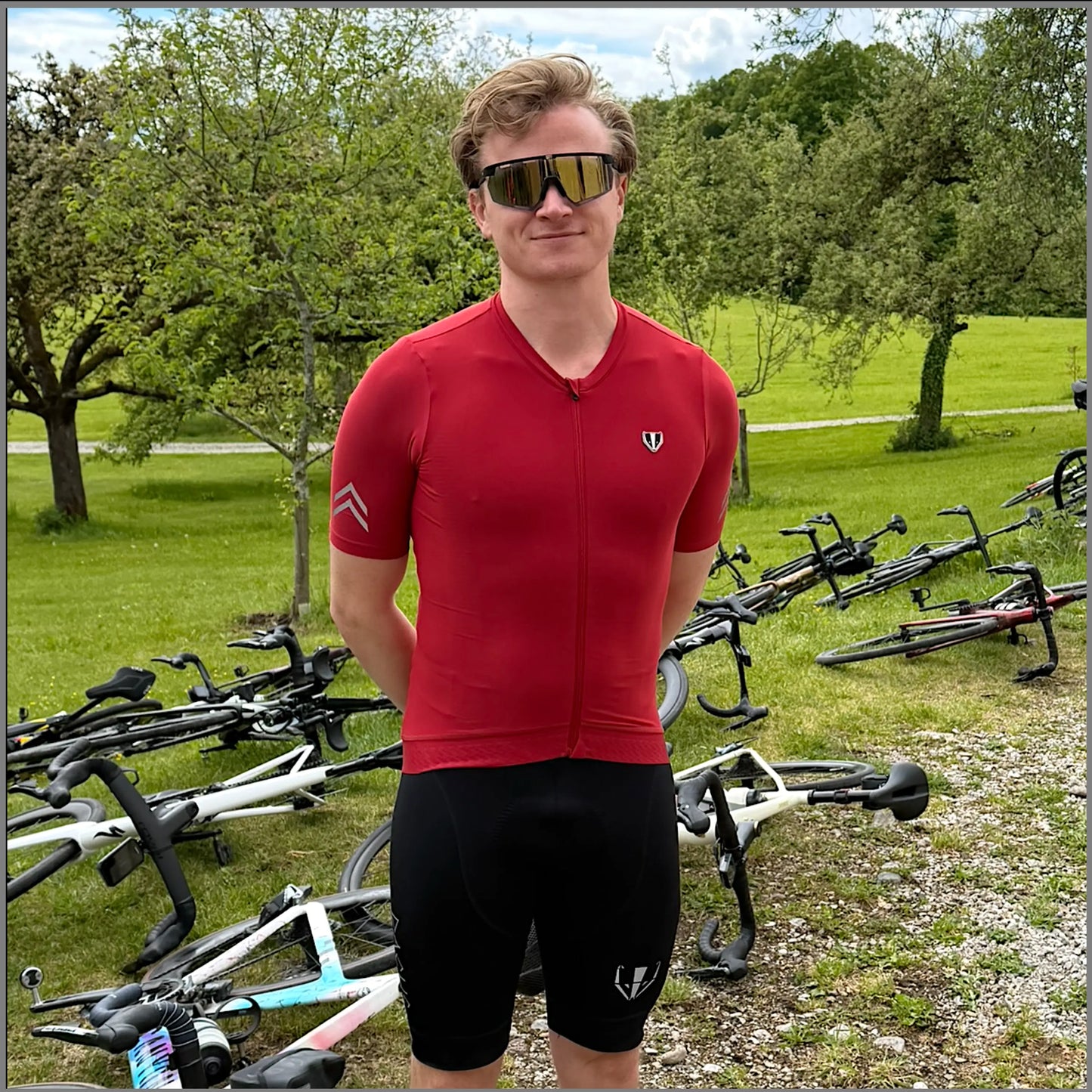 DACHS Cycling Jersey (Mens) – Short Sleeve – Red