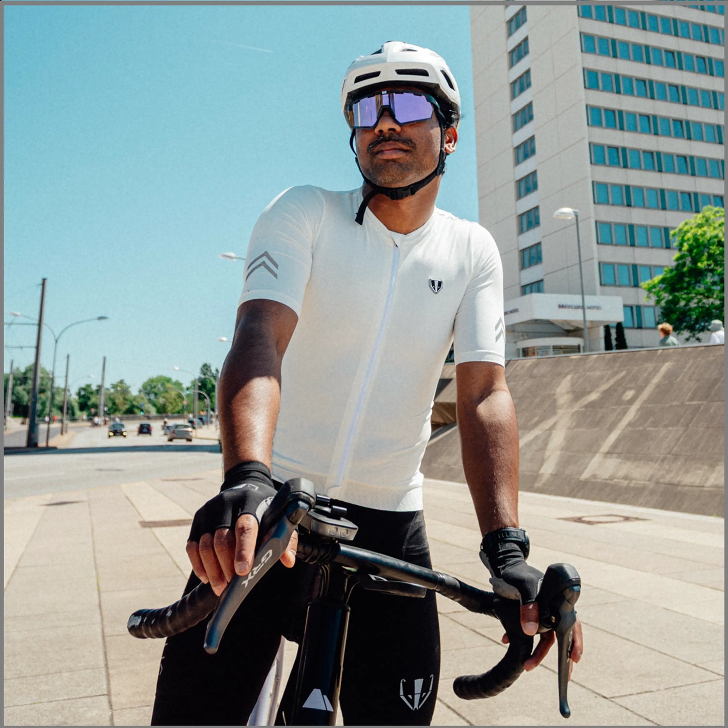 DACHS Cycling Jersey (Mens) – Short Sleeve – White