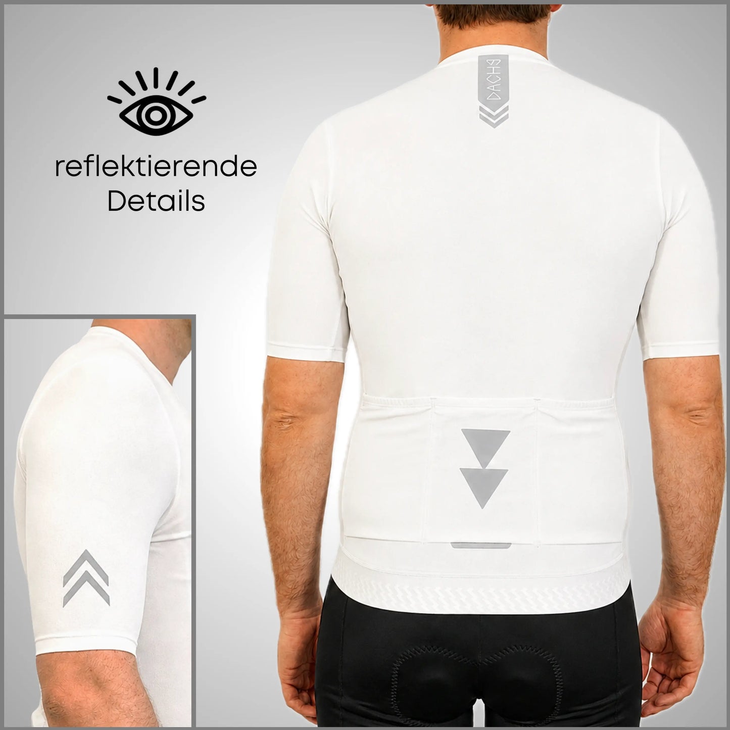 DACHS Cycling Jersey (Mens) – Short Sleeve – White