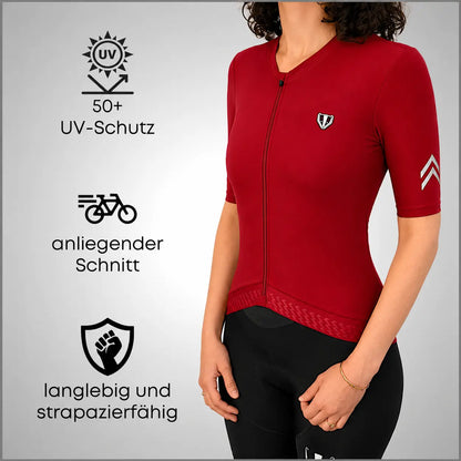 DACHS Cycling Jersey (Womens) – Short Sleeve – Red