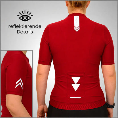DACHS Cycling Jersey (Womens) – Short Sleeve – Red