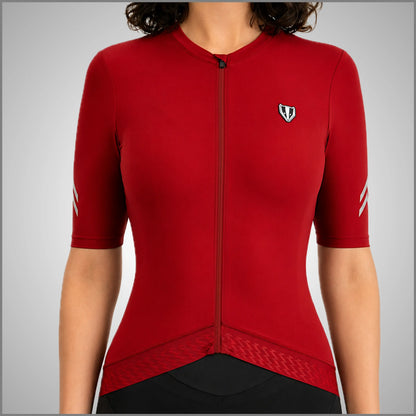 DACHS Cycling Jersey (Womens) – Short Sleeve – Red