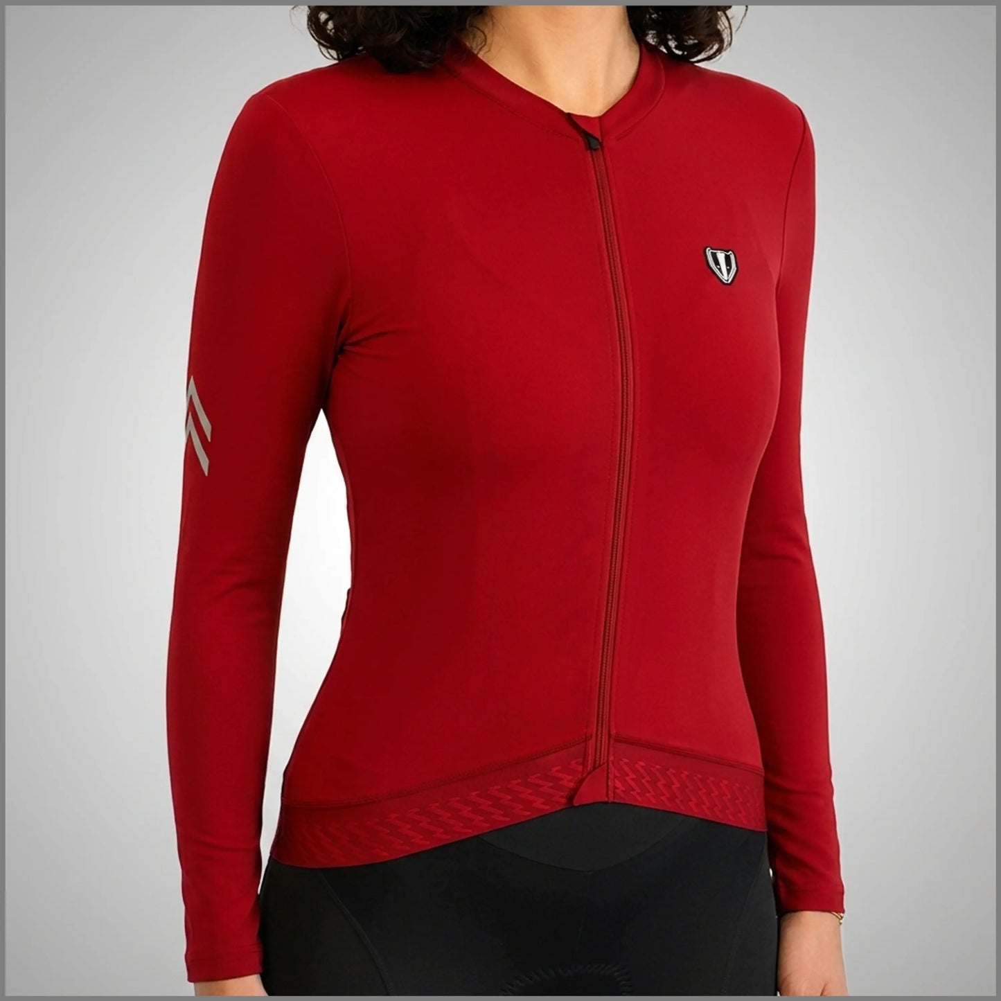 DACHS Cycling Long Jersey (Womens) – Long Sleeve – Red