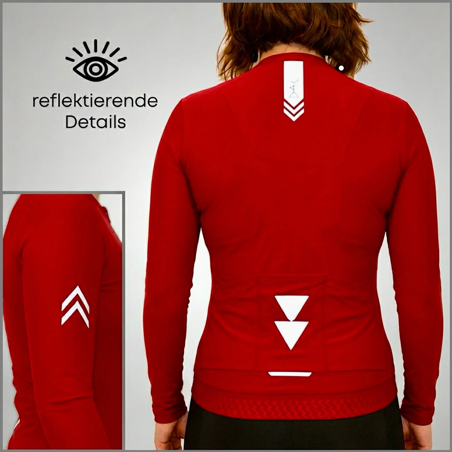 DACHS Cycling Long Jersey (Womens) – Long Sleeve – Red